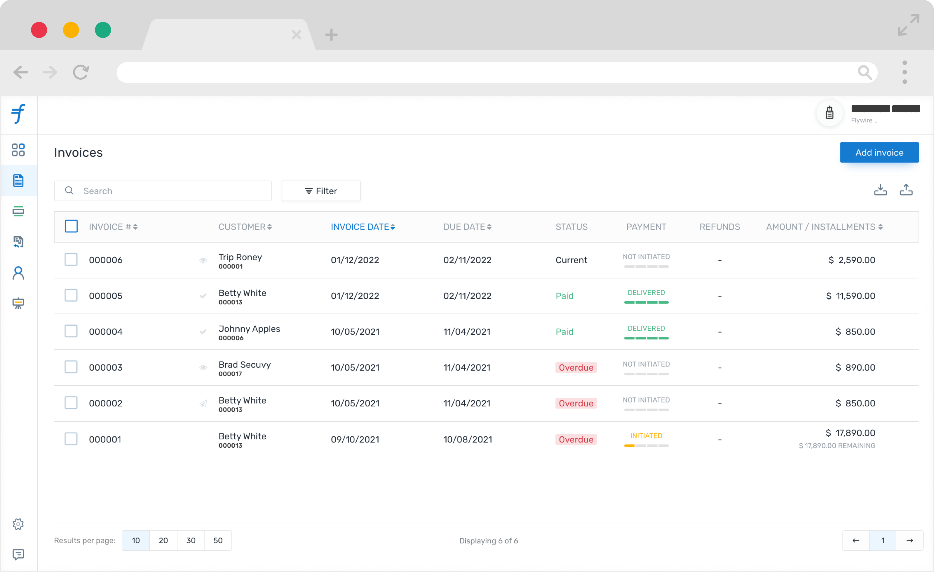 Invoicing Dashboard